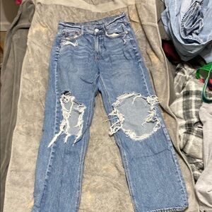 Super High Rise Baggy Straight Jean